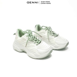 Giày thể thao độn đế phối màu gtt007 - genni