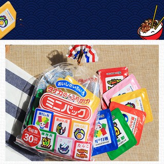 Gia vị rắc cơm Nhật, loại 30 gói nhỏ, 6 vị cho bé