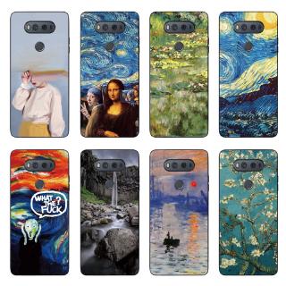 Ốp điện thoại TPU in hình tranh họa sĩ Van Gogh cho LG V40 V30 V20 V10
