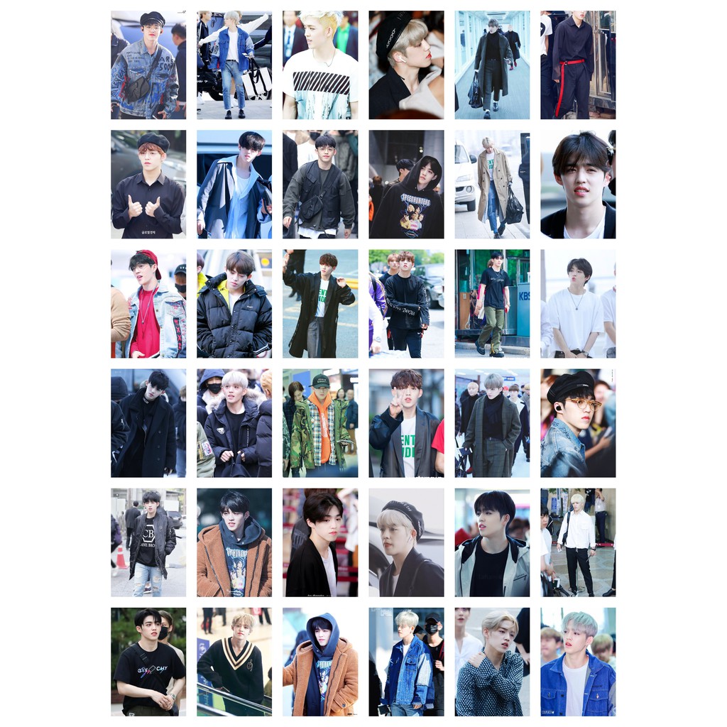Lomo card 36 ảnh thành viên Seventeen S.Coups fashion style
