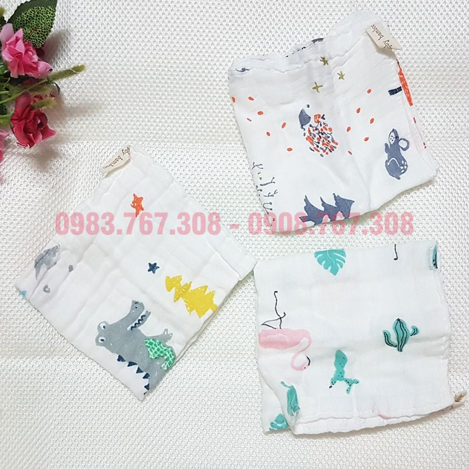 Khăn Sữa Sợi Tre Sơ Sinh  MUSLIN TREE (1 Túi 3 chiếc) - BTT00160