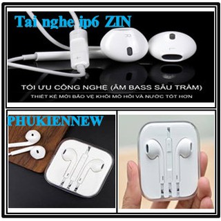 Tai nghe nhét tai có dây cổng 3.5mm màu trắng cho điện thoại Android/ iPhone 5/ 6