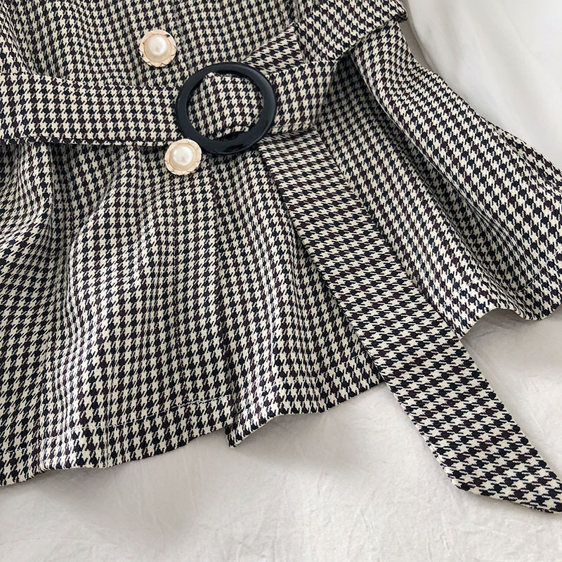 IELGY Áo Sơ Mi Giả Hai Mảnh Màu Sắc Tương Phản Thời Trang Mùa Thu Cho Nữ