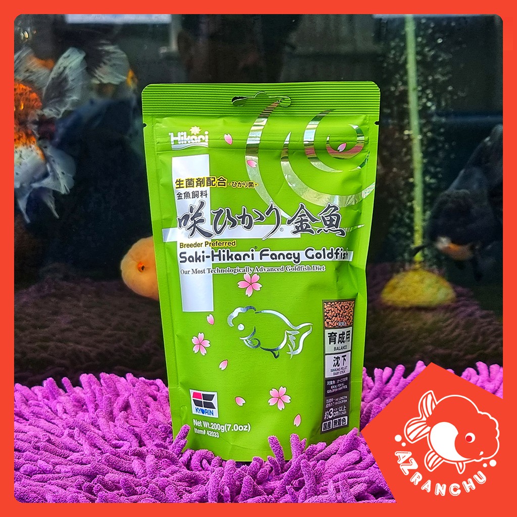 Thức ăn cá Saki-Hikari Fancy Goldfish Balance Sinking [AZRanchu] | Cám hỗ trợ tăng size cho cá vàng (200g)