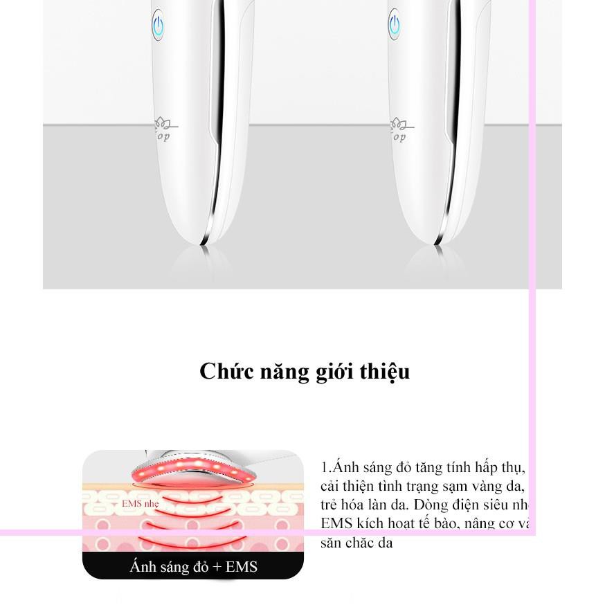 Máy Massage Mặt Truyền Dẫn Tinh Chất – Nâng Cơ EMS – Ánh Sáng Sinh Học Kem Kèm Máy Rửa Mặt & Massage Cho Da Nhạy Cảm | BigBuy360 - bigbuy360.vn