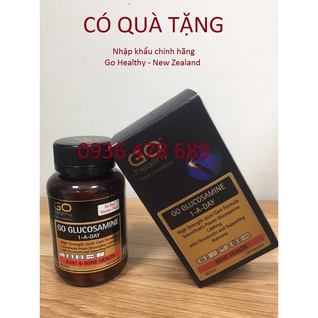 (CÓ QUÀ TẶNG) Viên Xương Khớp GO Glucosamine 1-A-Day 1500mg New Zealand 30v