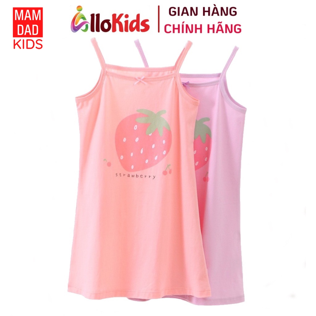 11-45kg Váy cotton 2 dây MDK quả dâu