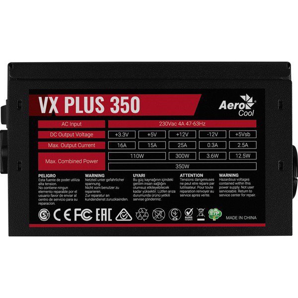 NGUỒN AEROCOOL VX PLUS 350W