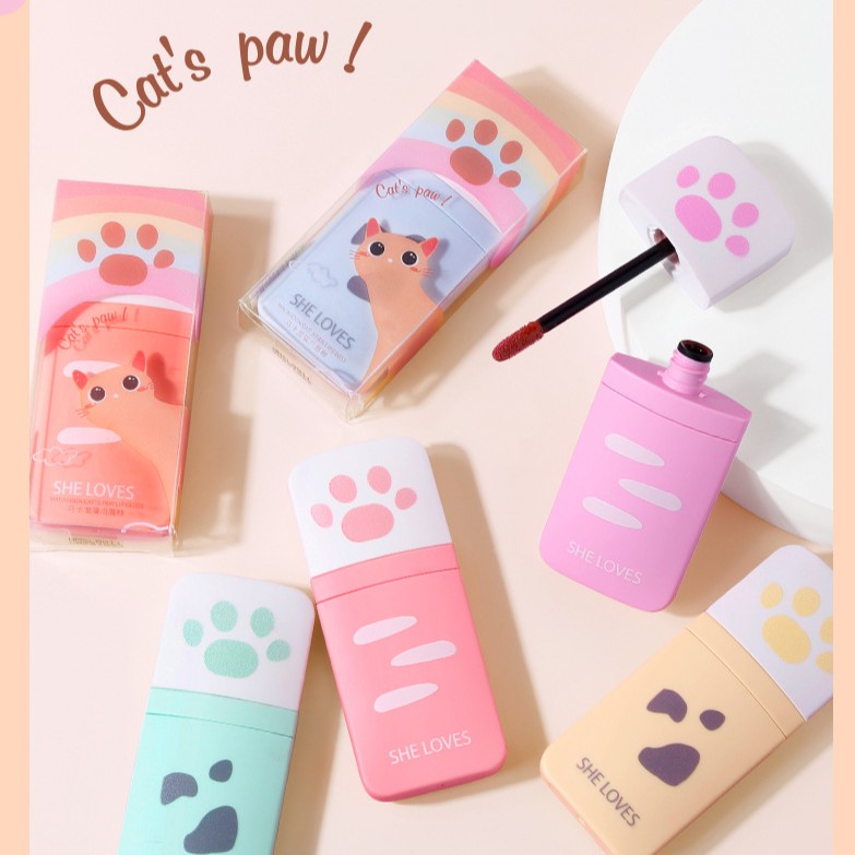 Son Kem Lì SHE LOVES Thiết Kế Vỏ Trong Suốt Chân mèo | BigBuy360 - bigbuy360.vn