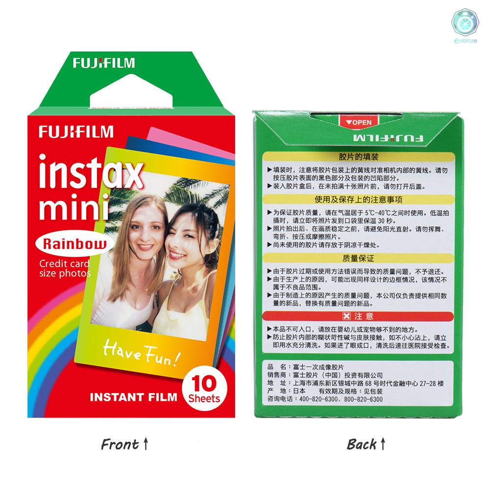 10 Tờ Film 3c Cho Máy Ảnh Fujifilm Instax Mini 7s / 8 / 25 / 90 / 9