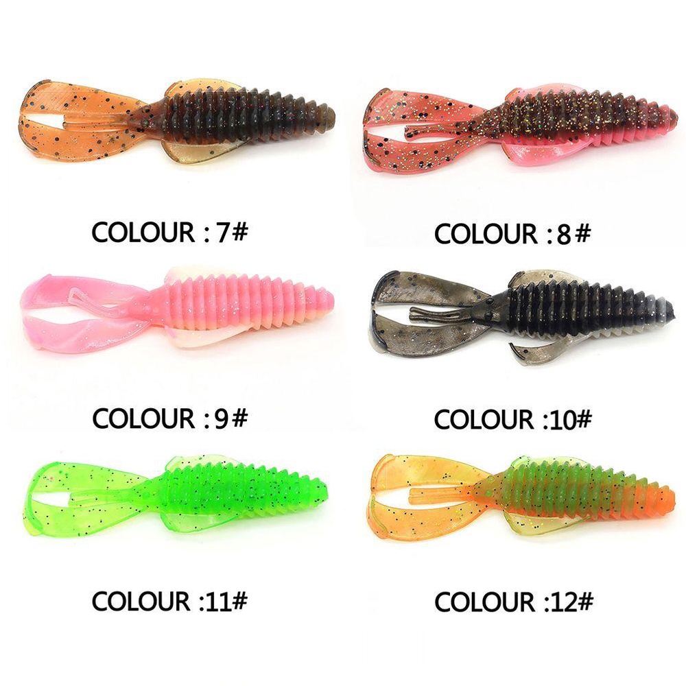 WONDER Bộ 10 Mồi Câu Cá Giả Hình Sâu 8cm 4.5g