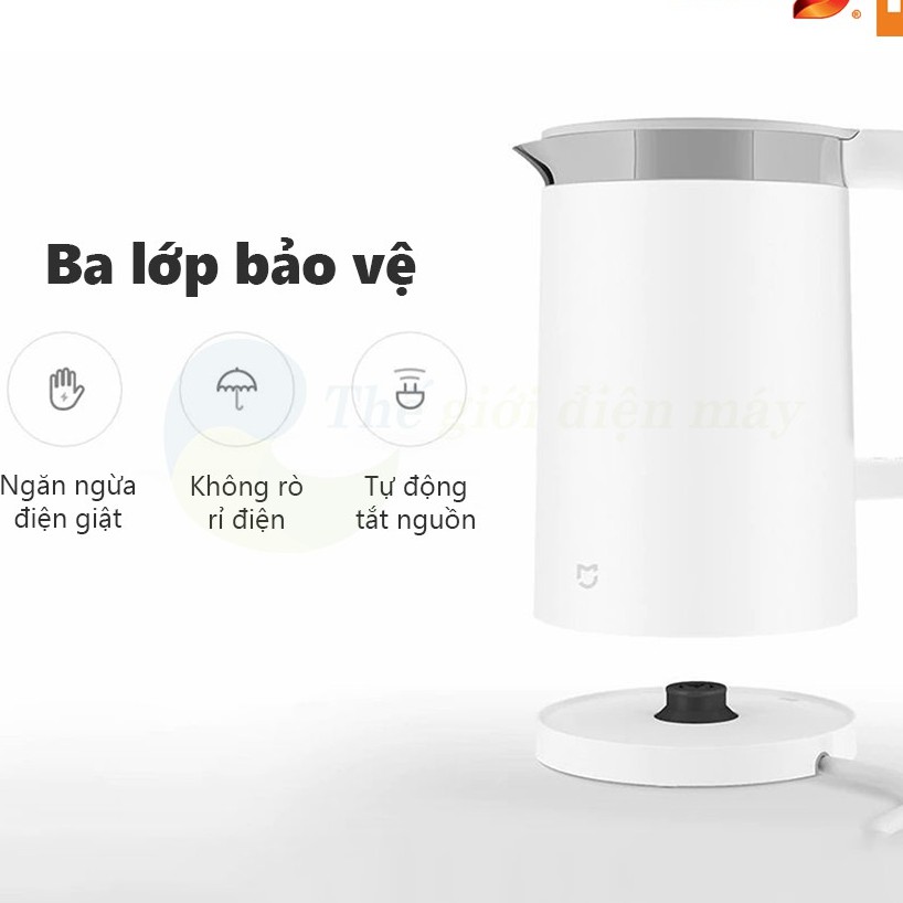 Ấm Nước Siêu Tốc Xiaomi MIJIA 1A - Kết Nối Đồng Bộ Với Điện Thoại - An Toàn Mọi Gia Đình [Bảo Hành 2 Năm ]