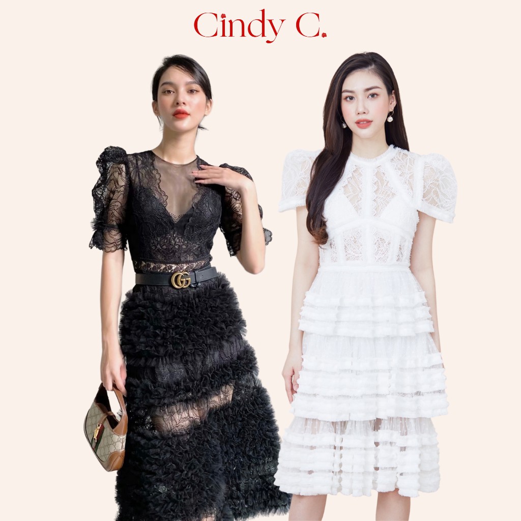 [Mã LT150 giảm 150k đơn 699k] Đầm Rosie CINDY C chất liệu ren cao cấp sang chảnh S21787 / S21001 / S21016
