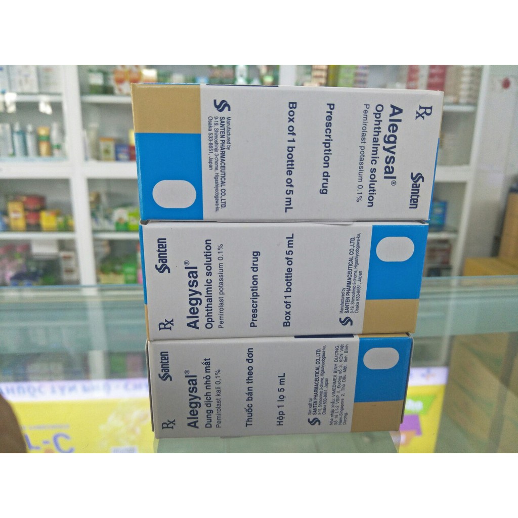 [Chính hãng] Nhỏ mắt Alegysal 0.1% chai 5ml