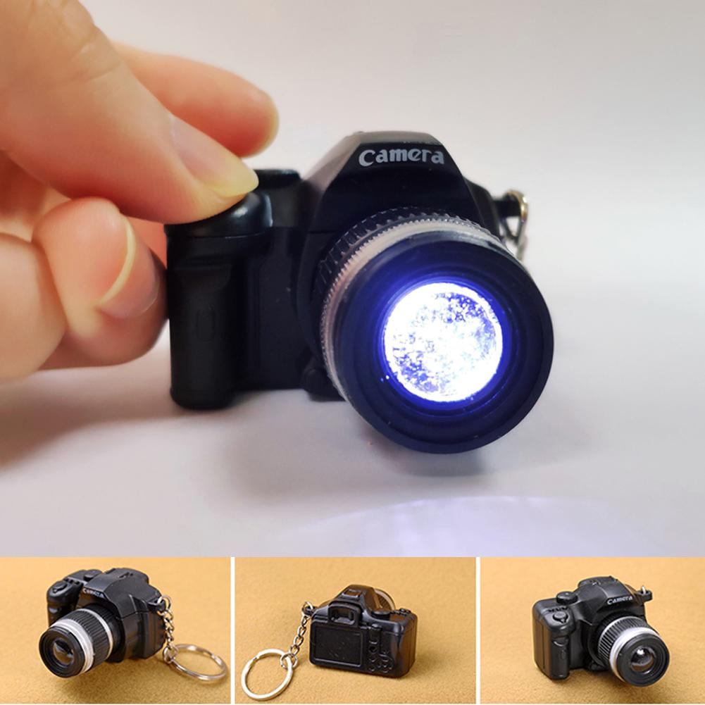 Đèn LED nhấp nháy Đồ chơi trẻ em Máy ảnh kỹ thuật số Chuỗi chìa khóa Âm thanh Ánh sáng Đèn flash