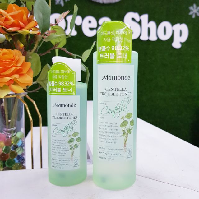 Toner Mamonde rau má giúp giảm mụn cho da dầu nhạy cảm