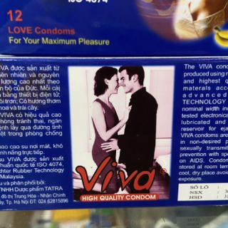 Bao cao su Viva (hộp 12 chiếc)