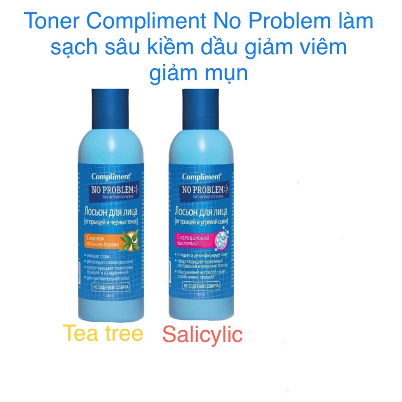 Toner Compliment No Problem làm sạch sâu, kiềm dầu, giảm viêm | BigBuy360 - bigbuy360.vn