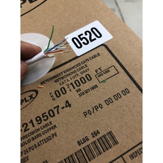 <FULL VAT> Thùng cable cáp mạng AMP CAT 5E UTP 305m 0520