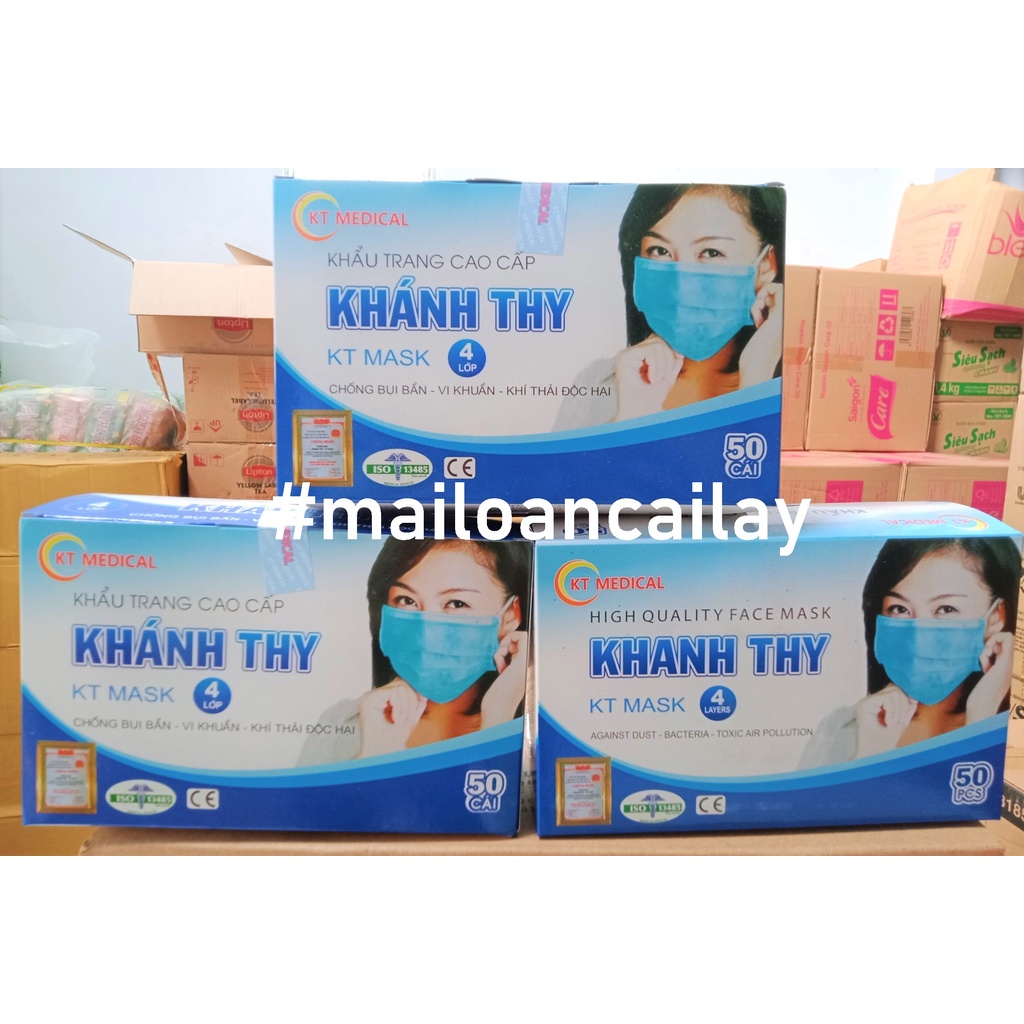 KHẨU TRANG Y TẾ 4 LỚP HỘP 50 CÁI 4U MASK