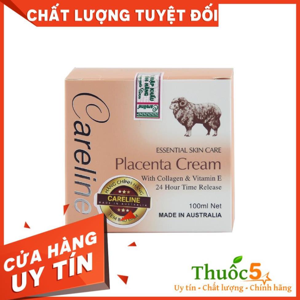 [Giá Gốc] Kem dưỡng da Careline Placenta Cream nhau thai cừu giúp dưỡng ẩm, ngăn ngừa vết nhăn - 100ml