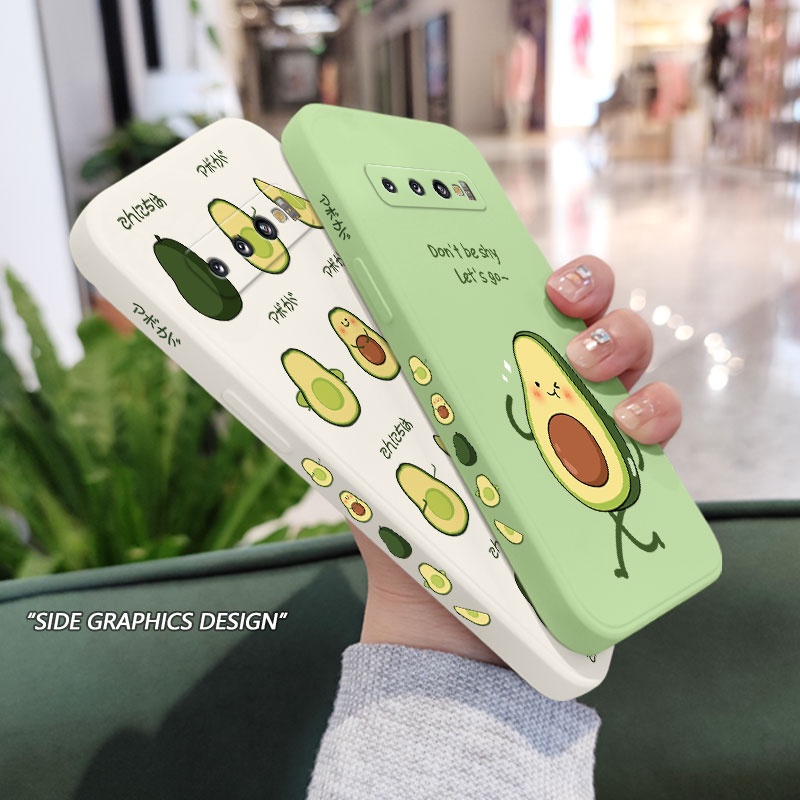Ốp Điện Thoại Mềm Họa Tiết Quả Bơ Sáng Tạo Cho Samsung Galaxy S10 S10E Plus S9 Plus