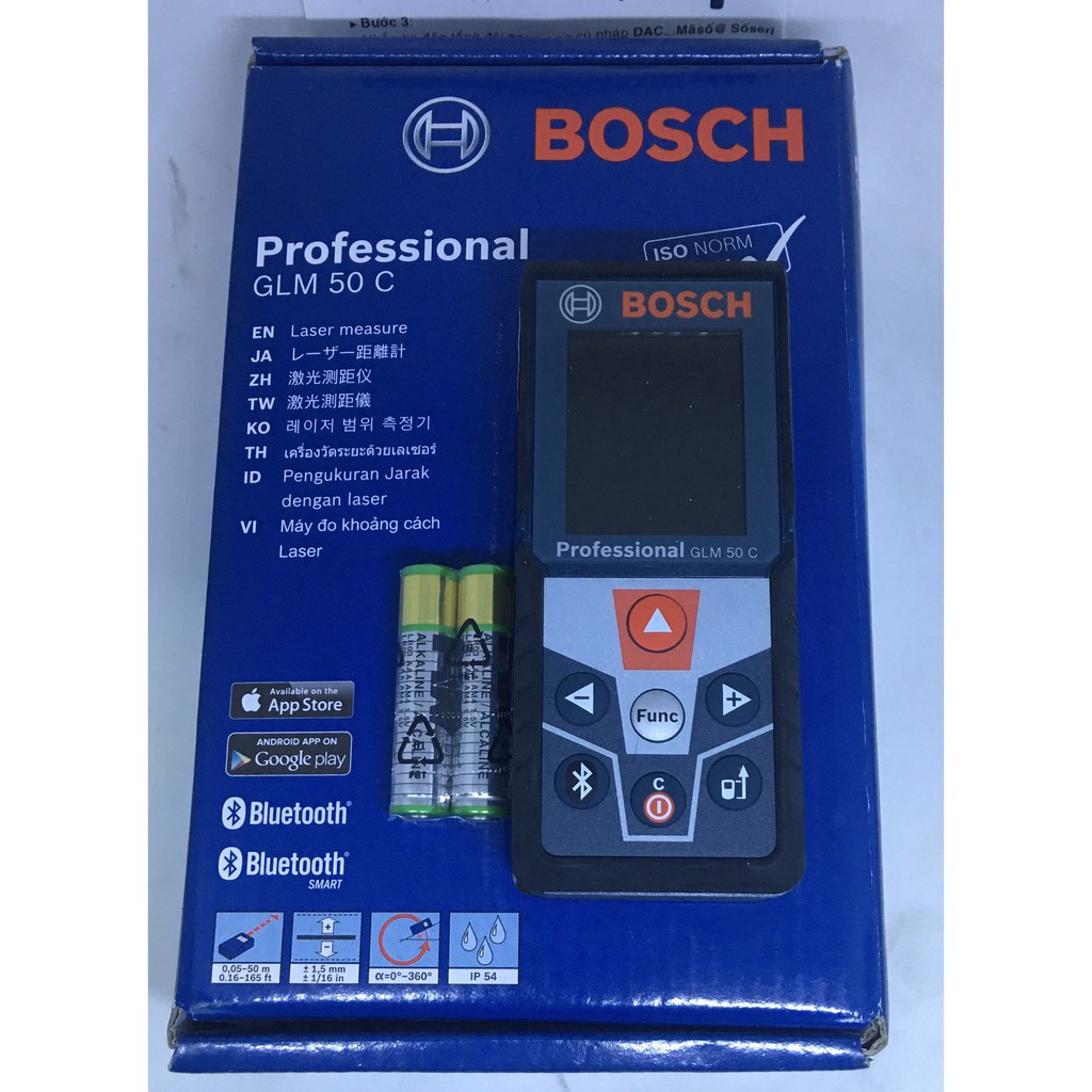 Máy đo khoảng cách laser Bosch GLM 50C