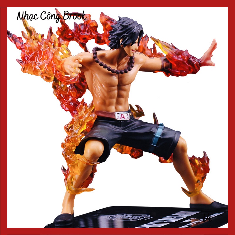 Mô Hình Portgas D Ace - Mô Hình Ace Hỏa Quyền One Piece Siêu Ngầu Đế Có Tên Nhân Vật Cao 15cm