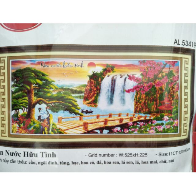 tranh thêu 3d phong cảnh 53419