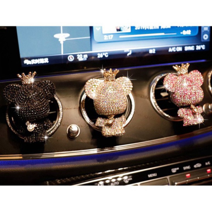 Gấu nhỏ đính đá nước hoa cửa gió ô tô [Siêu Hot] [Freeship] [Freeship] | BigBuy360 - bigbuy360.vn