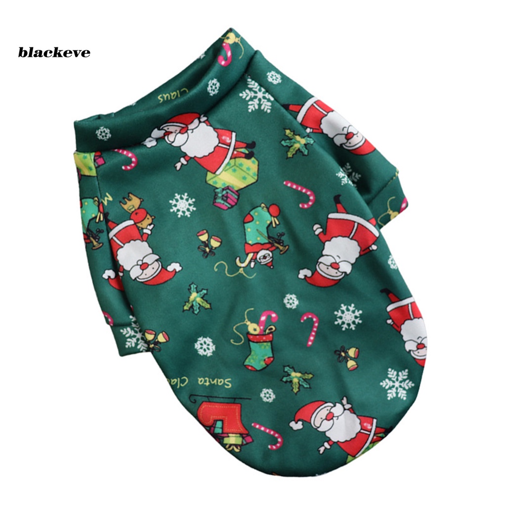 Áo sweater thoáng khí hoạ tiết in phong cách Giáng Sinh cho thú cưng