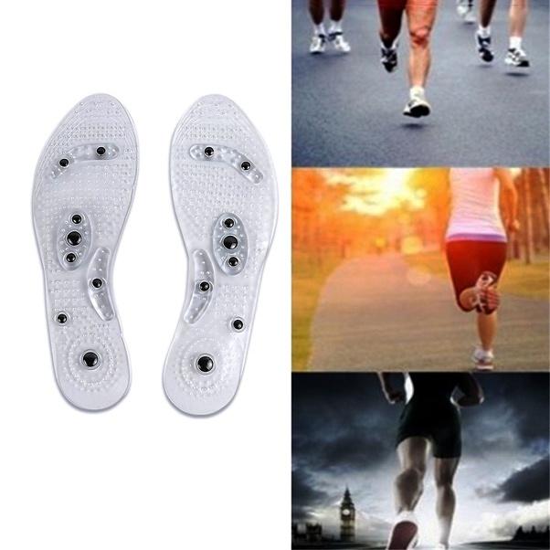 1 Cặp Miếng Lót Giày Mát Xa Giảm Đau Và Chăm Sóc Sức Khỏe