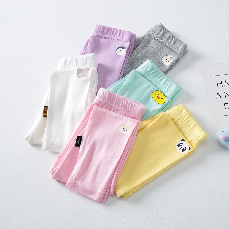 Quần Legging Mỏng Màu Sắc Kẹo Ngọt Chống Muỗi Thời Trang Mùa Hè Cho Bé Gái