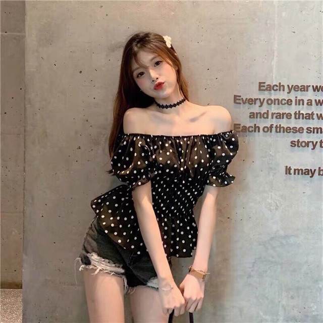 Áo croptop 🌷Áo croptop trắng nhún ngực tay phồng | WebRaoVat - webraovat.net.vn