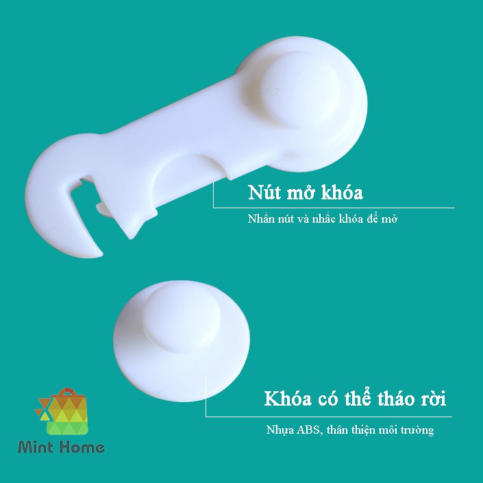 Khóa cửa tủ lạnh mini giá rẻ, khóa gài tủ vải đựng quần áo, tủ nhựa, tủ giày gỗ thông minh, ngăn kéo, lò vi sóng