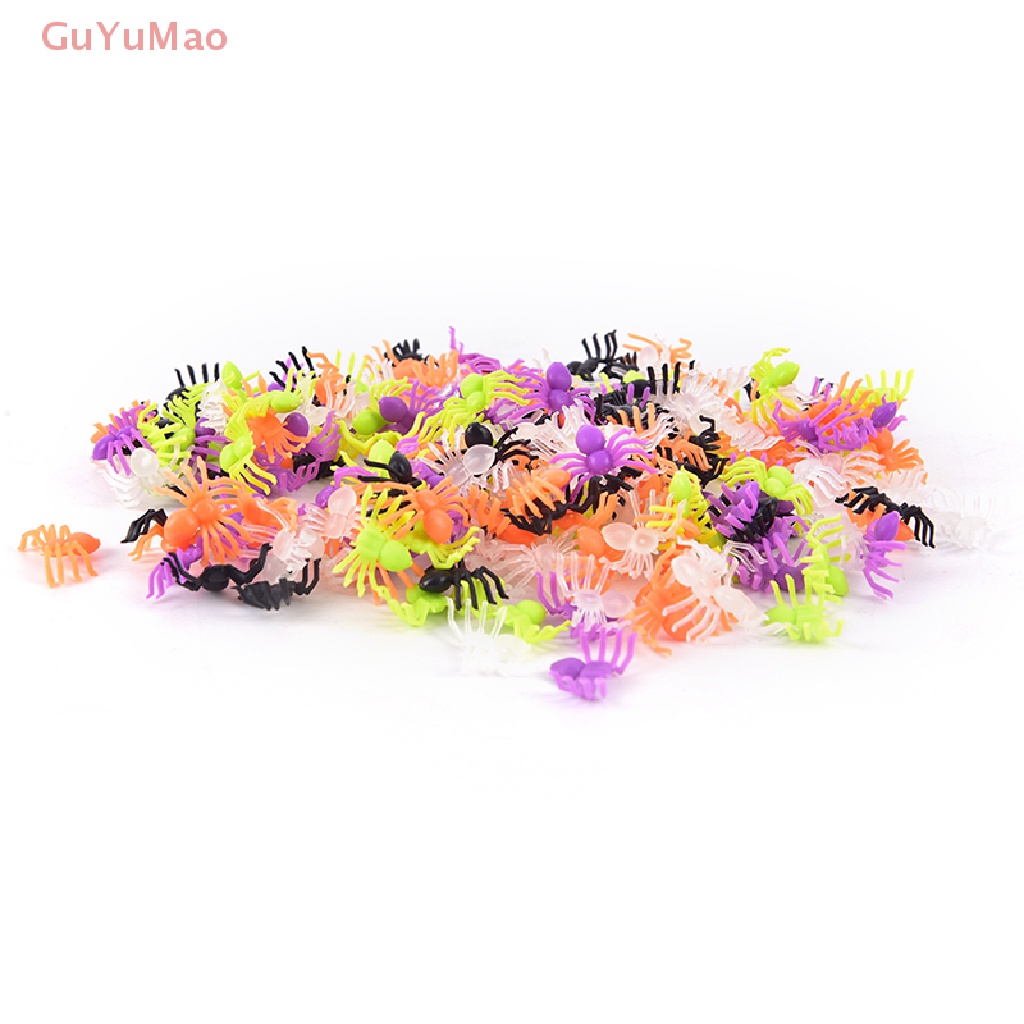 Set 200 Nhện Nhựa Nhiều Màu Sắc Dùng Để Trang Trí Halloween