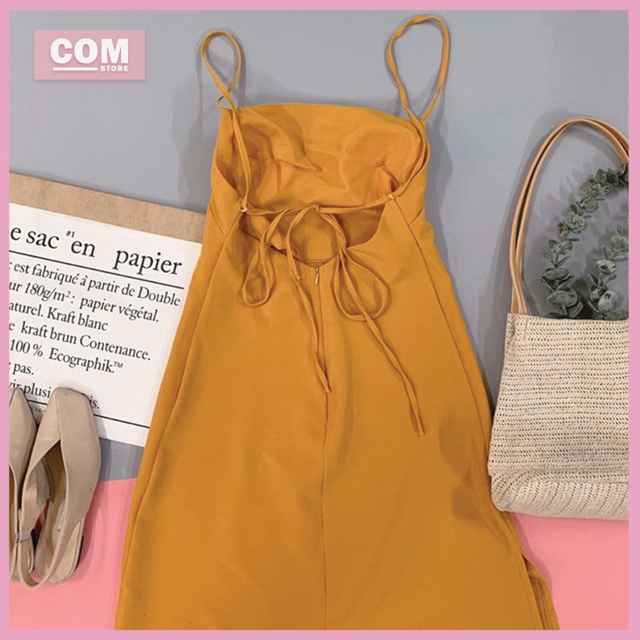🍒 ĐẦM MAXI VÀNG HỞ LƯNG 🍒 Hình thật chụp sàn | BigBuy360 - bigbuy360.vn