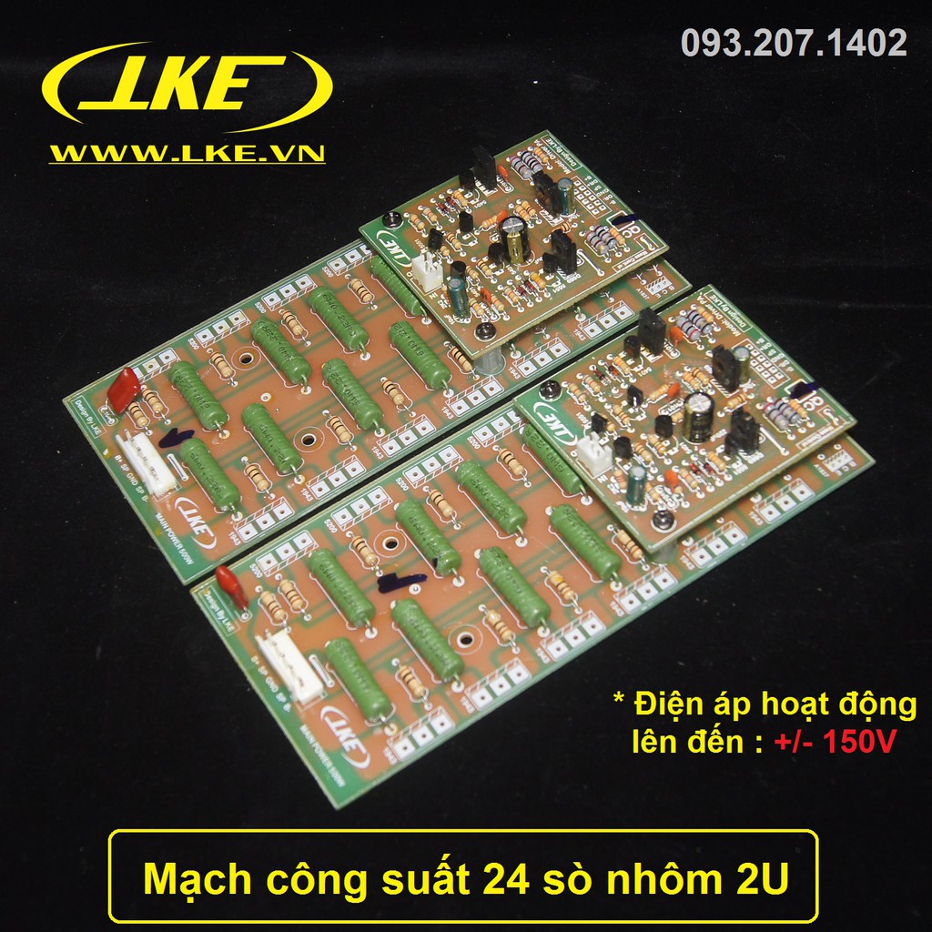 1 cặp mạch công suất 24 so nhôm 2U fip thủy tinh LKE