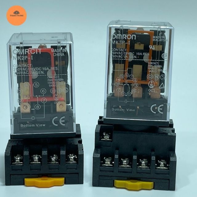 Rơ Le Trung Gian 8 - 11 Chân Tròn Omron MK2P-I MK3P-I