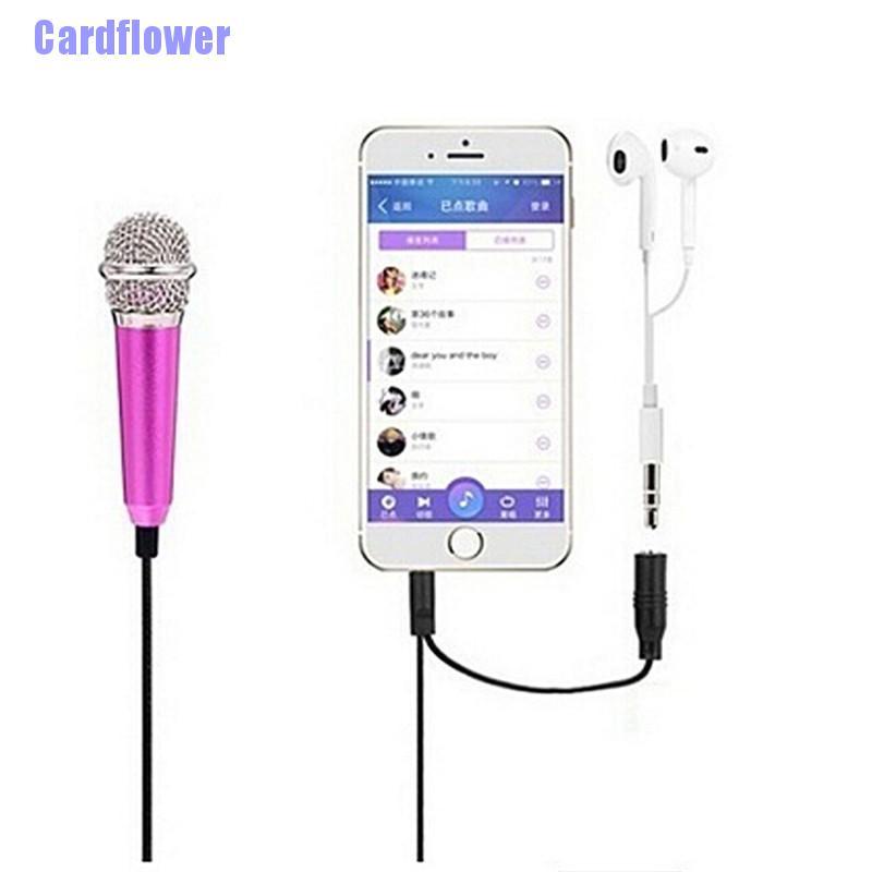 Cardflower  2017 Hot Mini Karaoke Condenser Microphone for Phone Computer Mini Phone Microphone