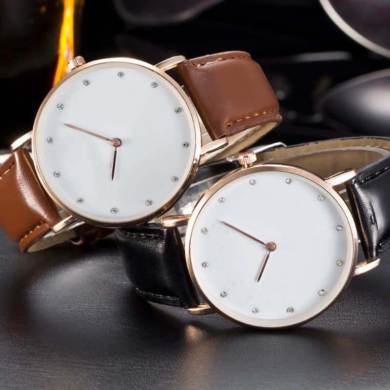 Đồng Hồ Nam Dây Da Dobroa (Nâu)