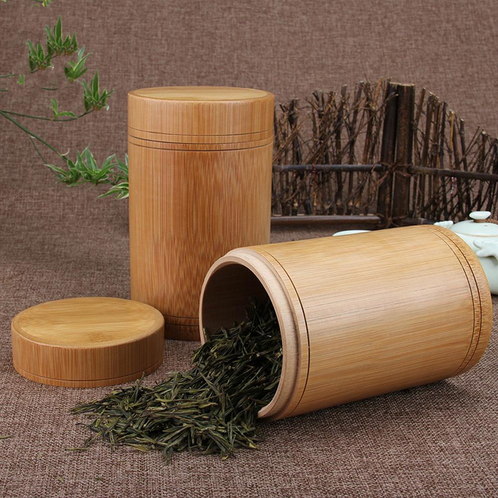 Ống Đựng Trà Bằng Tre Tự Nhiên Handmade