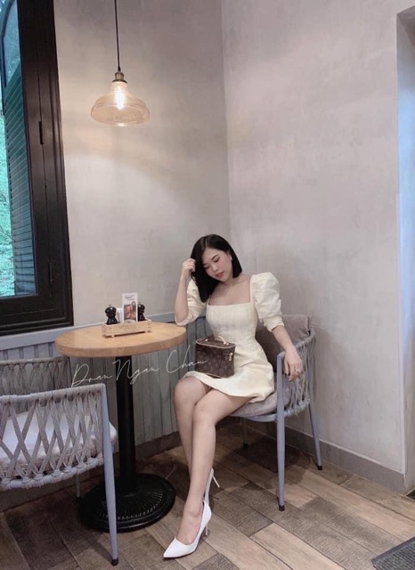 ❤️ ĐẦM GẤM TAY LỬNG NẸP NGỰC #235k