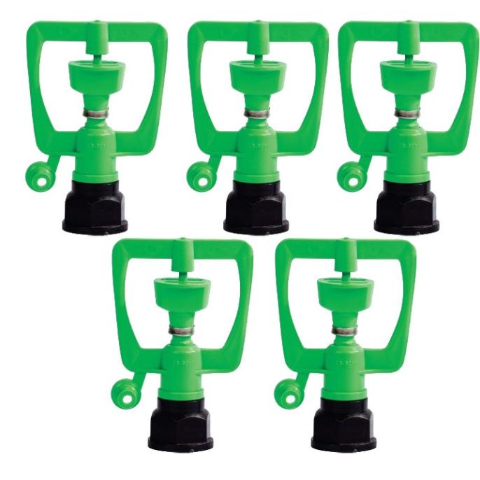 Béc tưới 2 tia hình vuông ren trong chuyên dùng tưới rau, hoa, cây ăn trái, cây công nghiệp