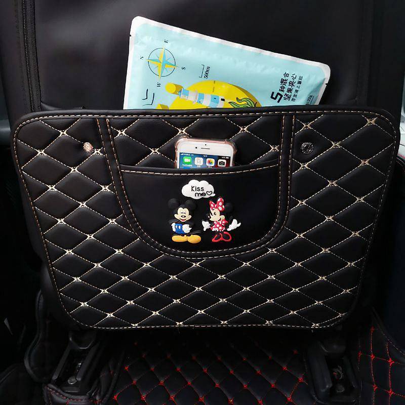 Creative Car Cartoon Protective Pad Seat Protective Pad Rear Row Anti-Dirty Anti-Wear Cushion Car Inner Chair Back Cute Anti-Kick Pad Auto department store supplies