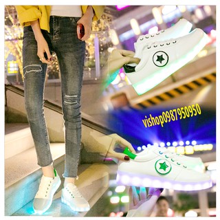 Giày phát sáng ngôi sao phát sáng 7 màu 1 chế độ sáng