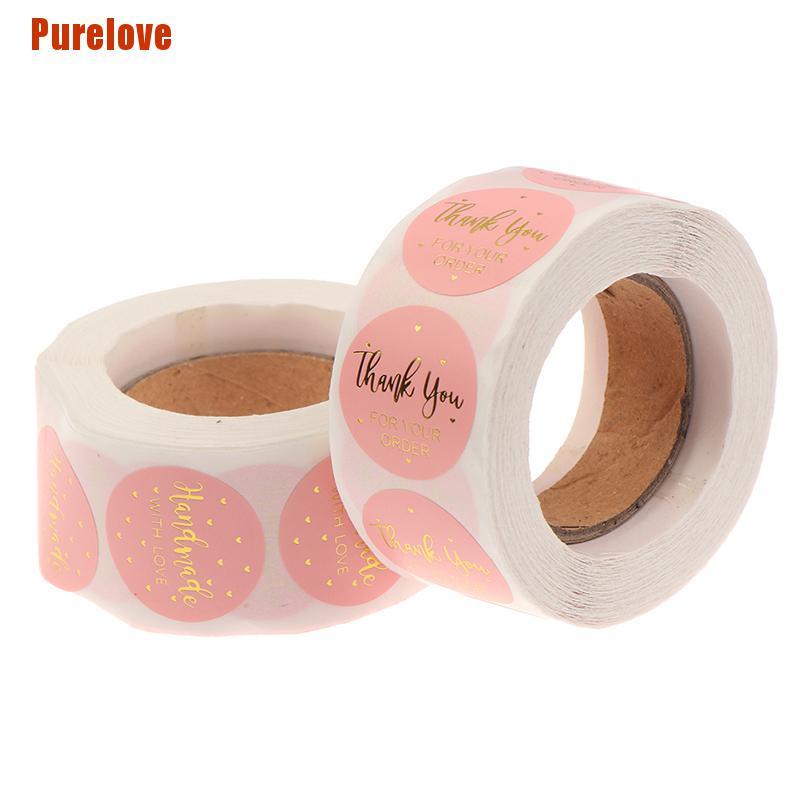 Cuộn 500 Miếng Dán Chữ Thank You For Your Order In