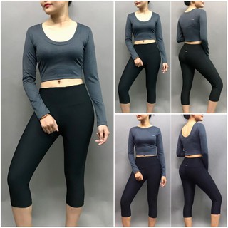 Áo thể thao, tập gym, yoga HIYE tay dài khoét lưng gợi cảm -TSF029