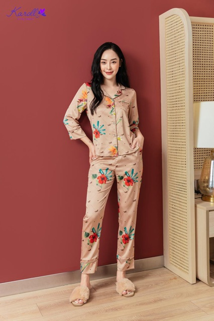 Bộ lụa cao cấp hãng Karoll NH20. (Nhiều màu) có ảnh thật