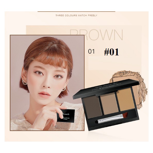 Bột Tán Chân Mày 3 Màu Lameila Eye Brow Powder 3 Colors